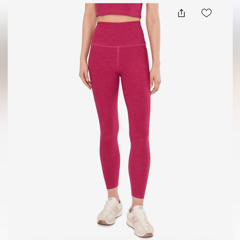 Beyond Yoga Spacedye Mid Rise Legging in Sangria Heather. Excellent condition.